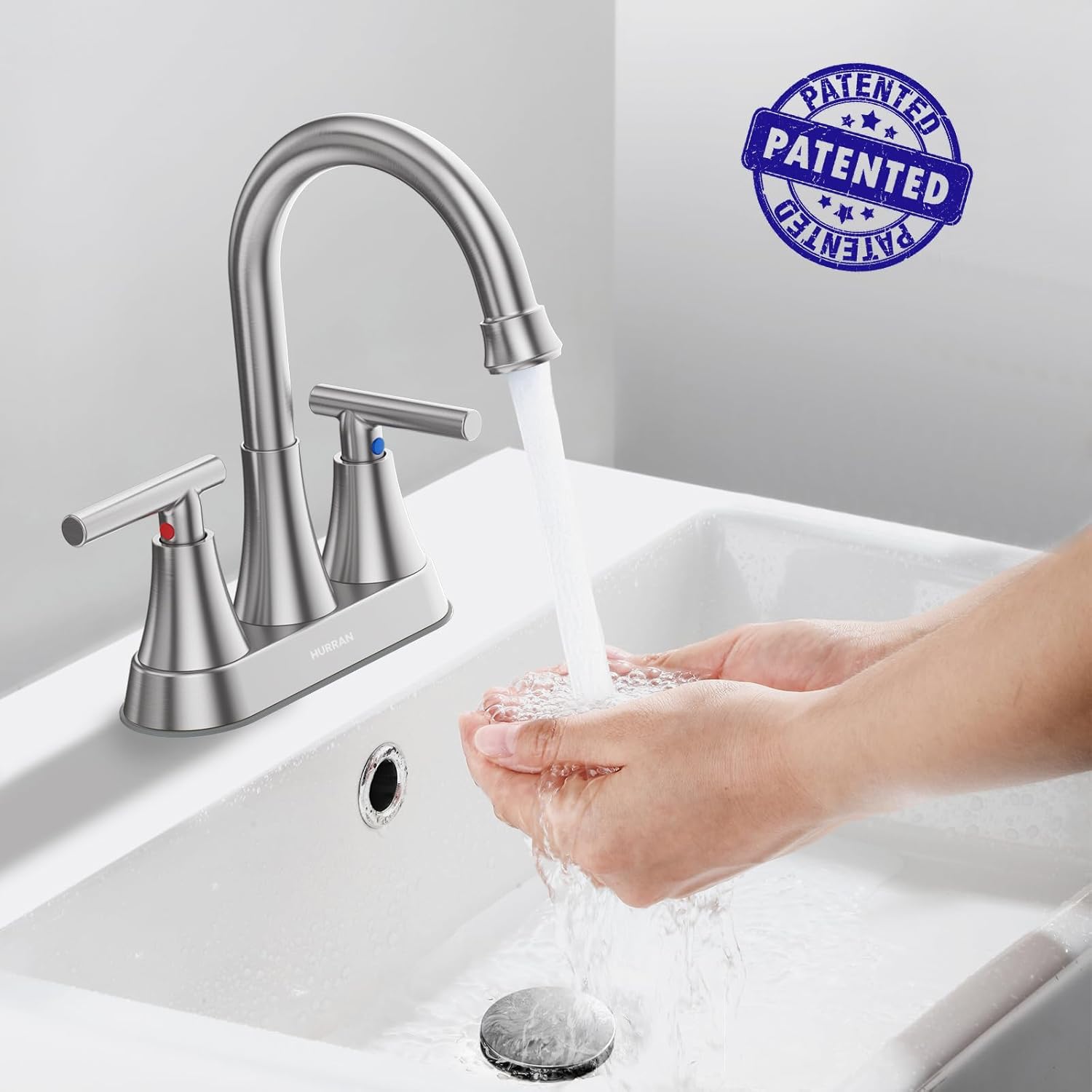 Hurran 4-Inch Centerset Bathroom Faucet