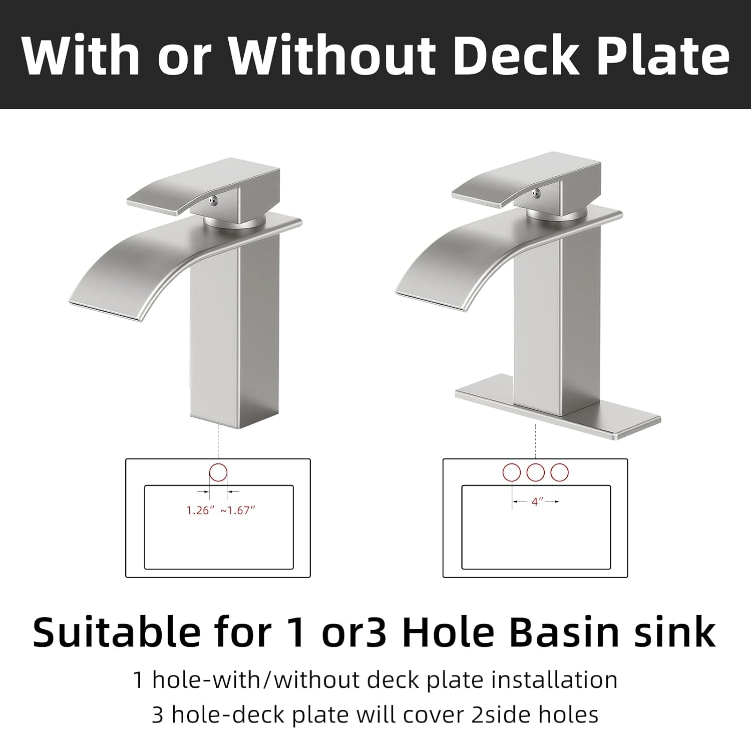 Premium Waterfall Bathroom Faucet