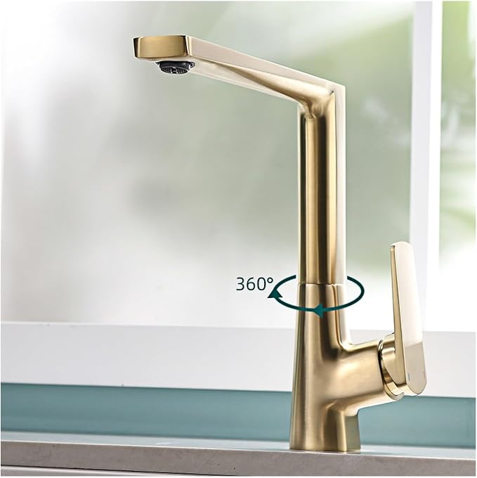 Factory Deck Mounted Chrome Brass Kitchen Mixer Sink Faucets Free Adjustment of Hot Cold Water Kitchen Faucets