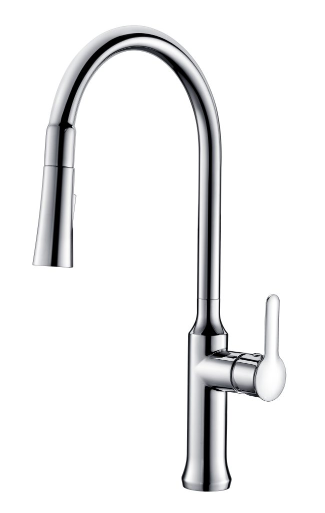 Modern Tall Gooseneck Pullout Kitchen Faucet For Home & Commercial Kitchen Wholesale